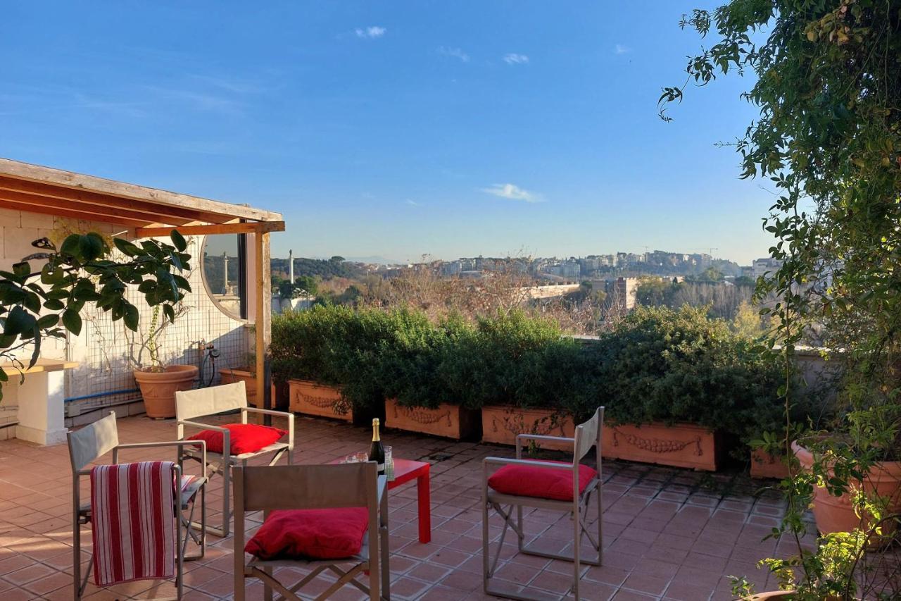 Апартаменты Beautiful Loft In Ponte Milvio With Terrace Рим Экстерьер фото