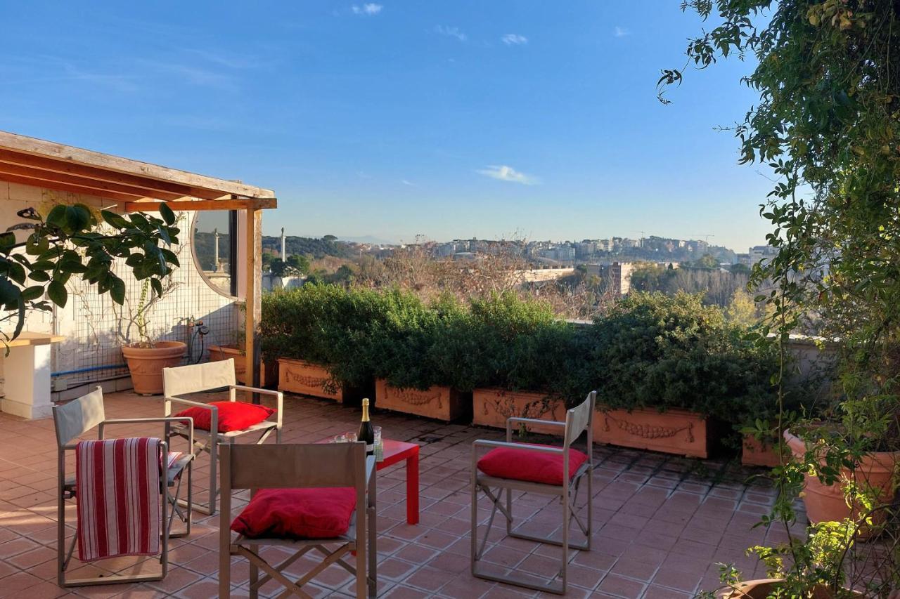 Апартаменты Beautiful Loft In Ponte Milvio With Terrace Рим Экстерьер фото