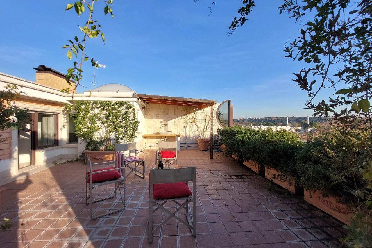Апартаменты Beautiful Loft In Ponte Milvio With Terrace Рим Экстерьер фото