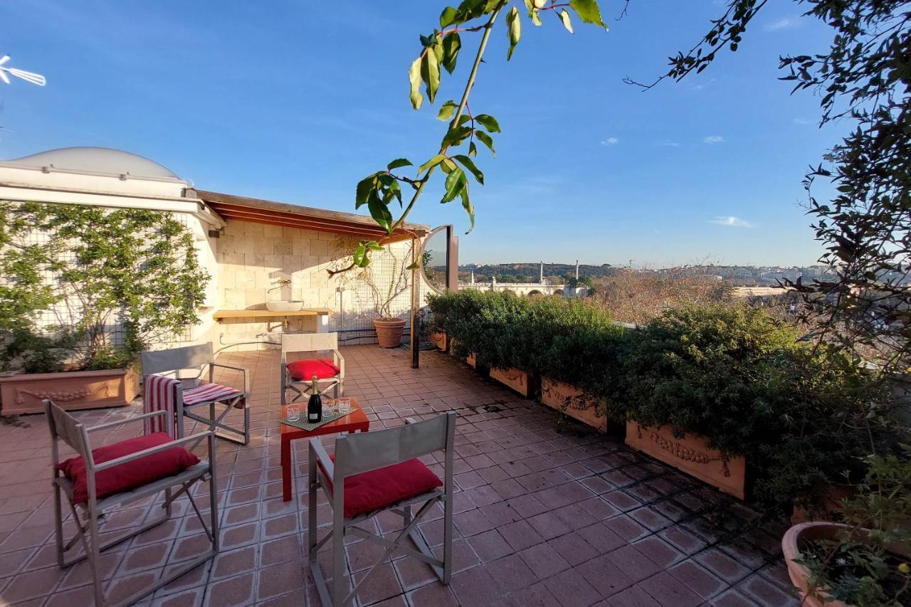 Апартаменты Beautiful Loft In Ponte Milvio With Terrace Рим Экстерьер фото