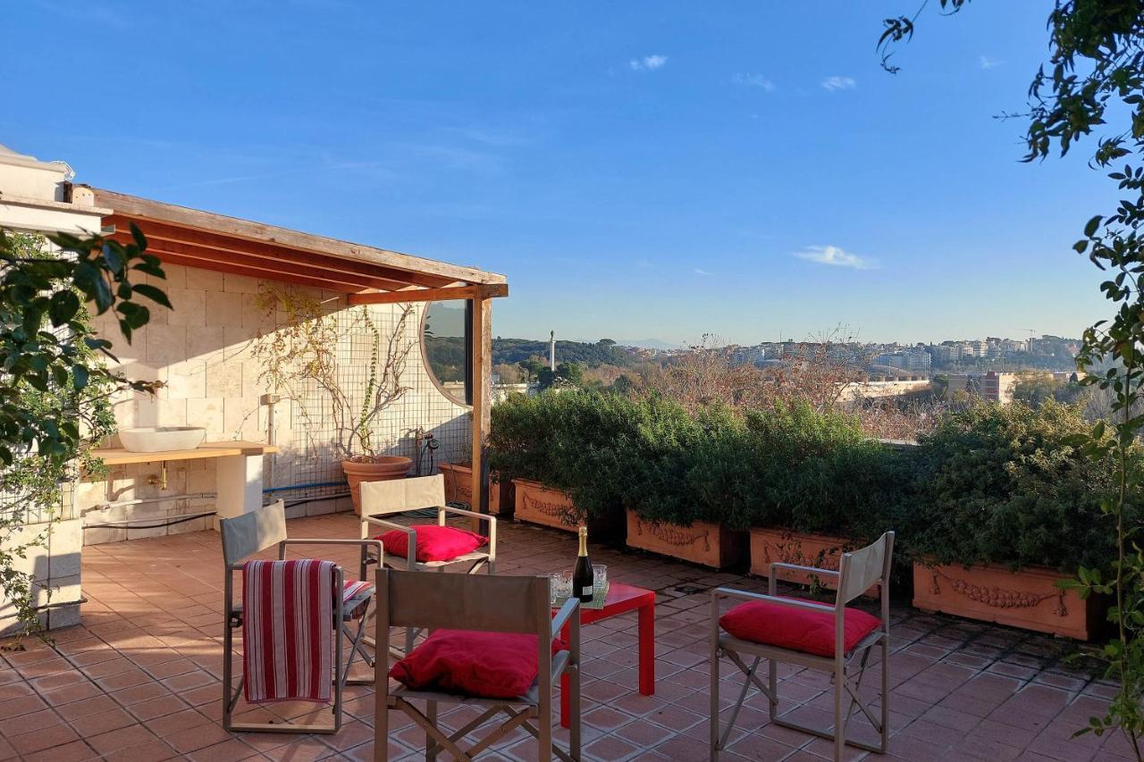 Апартаменты Beautiful Loft In Ponte Milvio With Terrace Рим Экстерьер фото