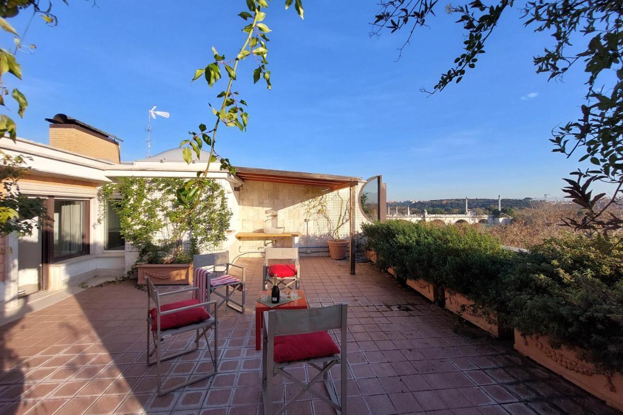 Апартаменты Beautiful Loft In Ponte Milvio With Terrace Рим Экстерьер фото