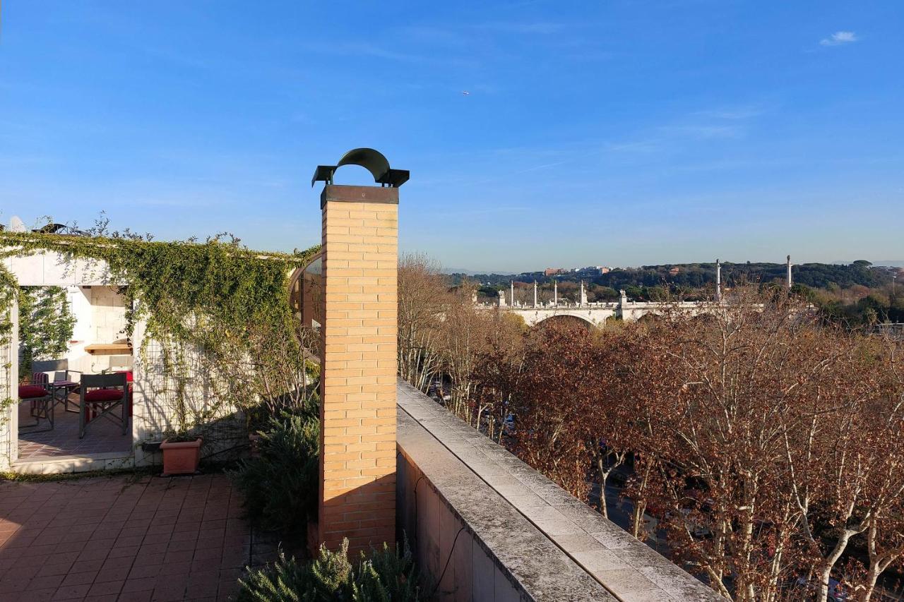 Апартаменты Beautiful Loft In Ponte Milvio With Terrace Рим Экстерьер фото
