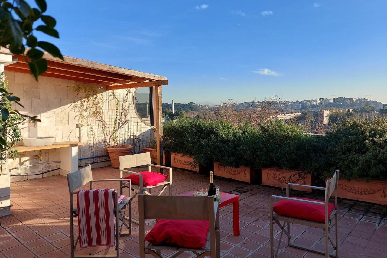 Апартаменты Beautiful Loft In Ponte Milvio With Terrace Рим Экстерьер фото